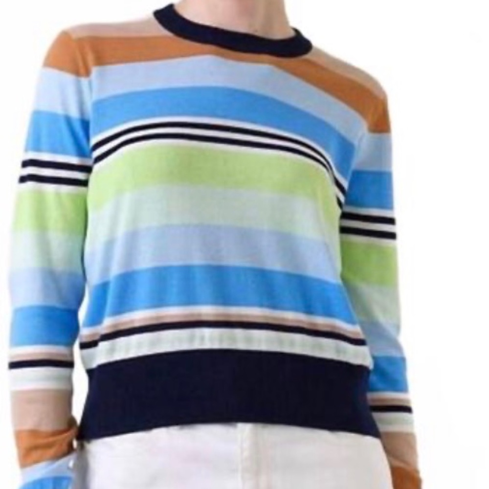 Ivy Stripe Crew Neck Sweater